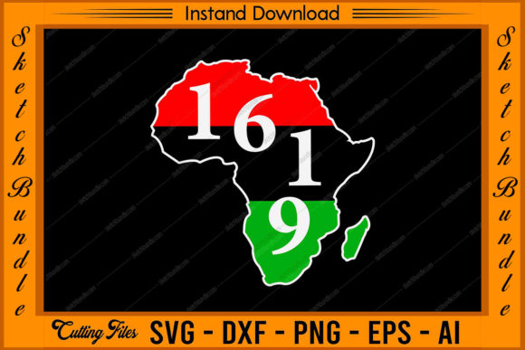1619 Black History Month Africa Flag: Graphics & Crafts Asset Review