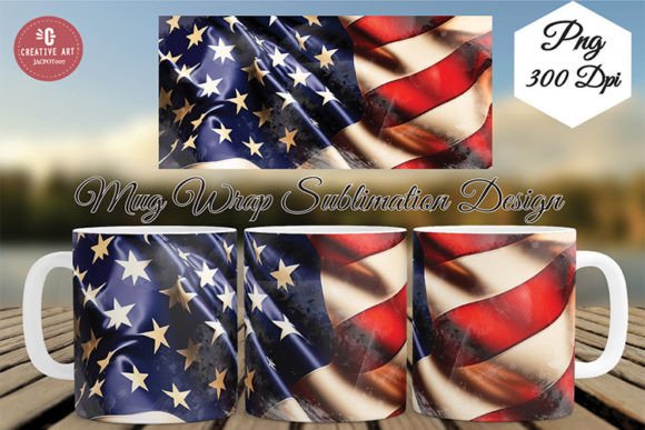American Flag Patriotic Graphics for Crafts