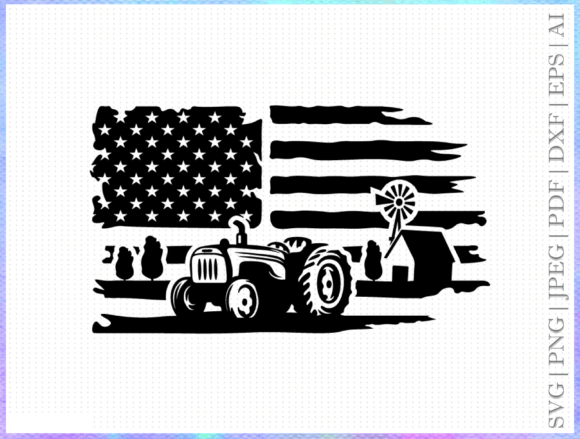 Farm Flag SVG: Graphics for Crafts-Driven Branding