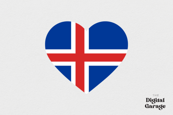 Iceland Flag, Iceland Heart SVG PNG