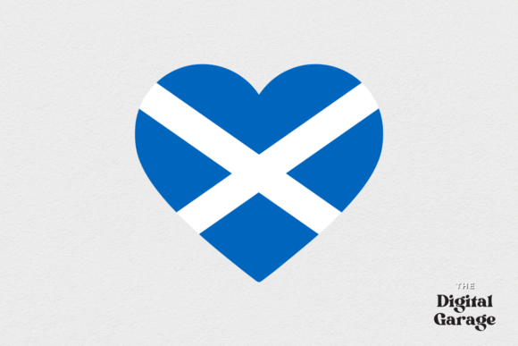 Scotland Flag, Scotland Heart SVG PNG: Graphics for Crafts & Branding