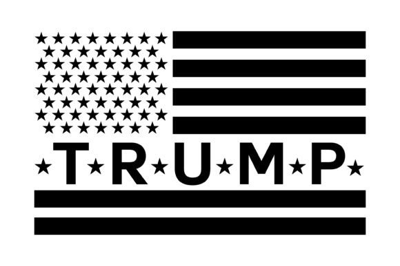 USA Flag Trump Graphics for Crafts